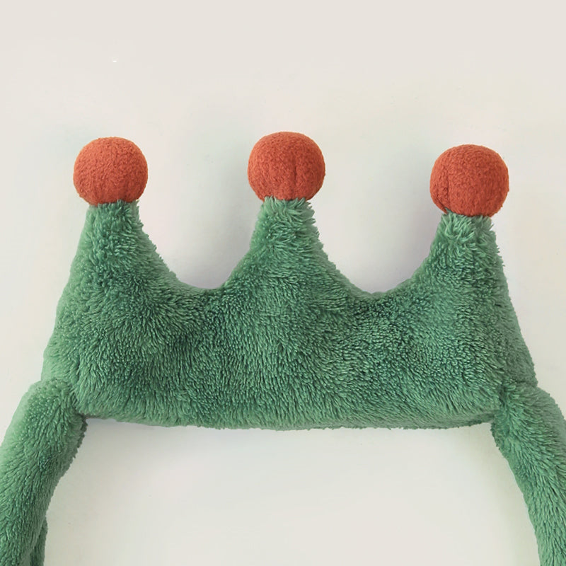 Green Plush Face Wash Headband for Hair & Skincare - Nocturnal Giant Ball