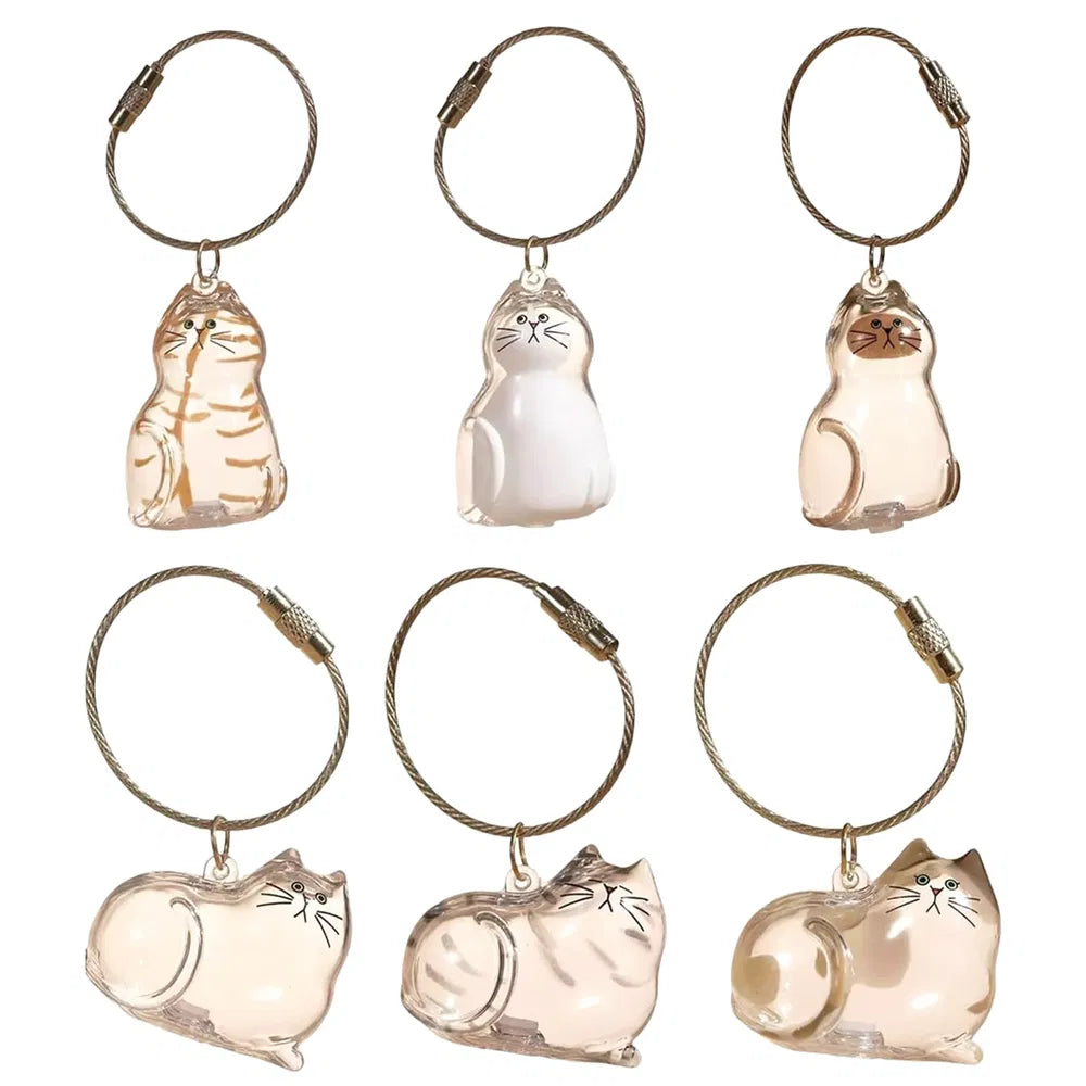 Pet Memorial Pendant Set - Cat Fur Keepsake Keychain & Necklace
