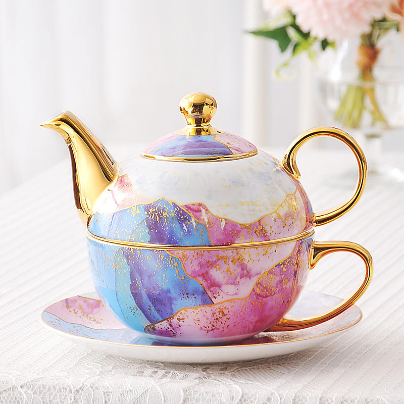 European Fashion Ceramic Pot Set - Gold Finish for Home & Garden