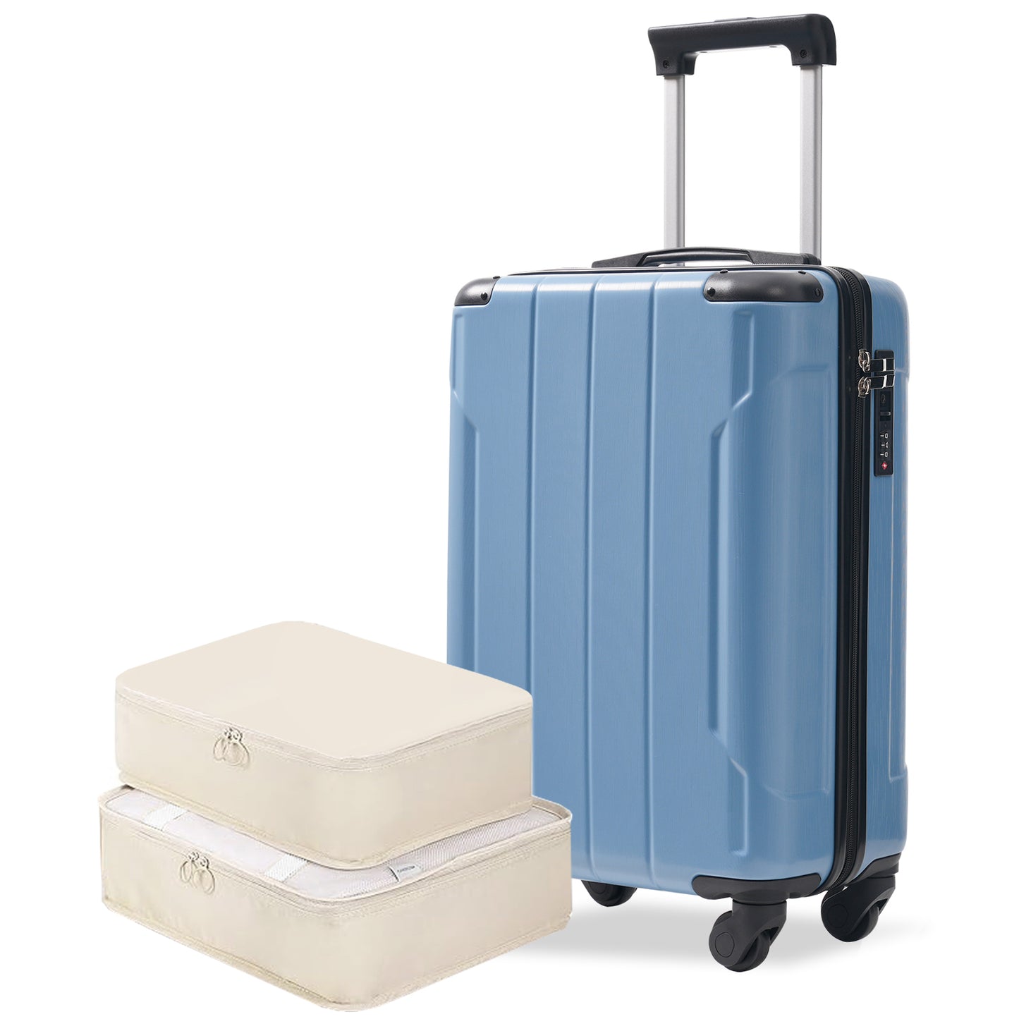 20-Inch Lightweight Hardshell Carry-On Luggage with Spinner Wheels