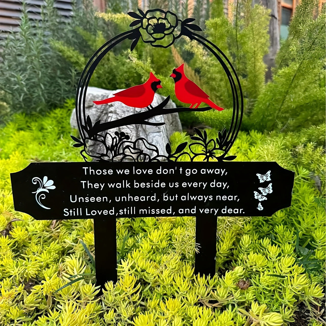 Metal Cardinal Outdoor Memorial Pile Floor Outlet