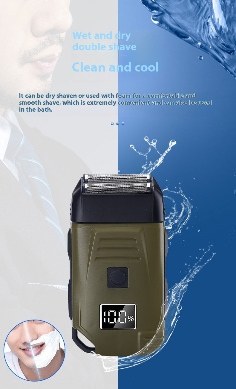 Reciprocating Electric Shaver Head - Army Green
