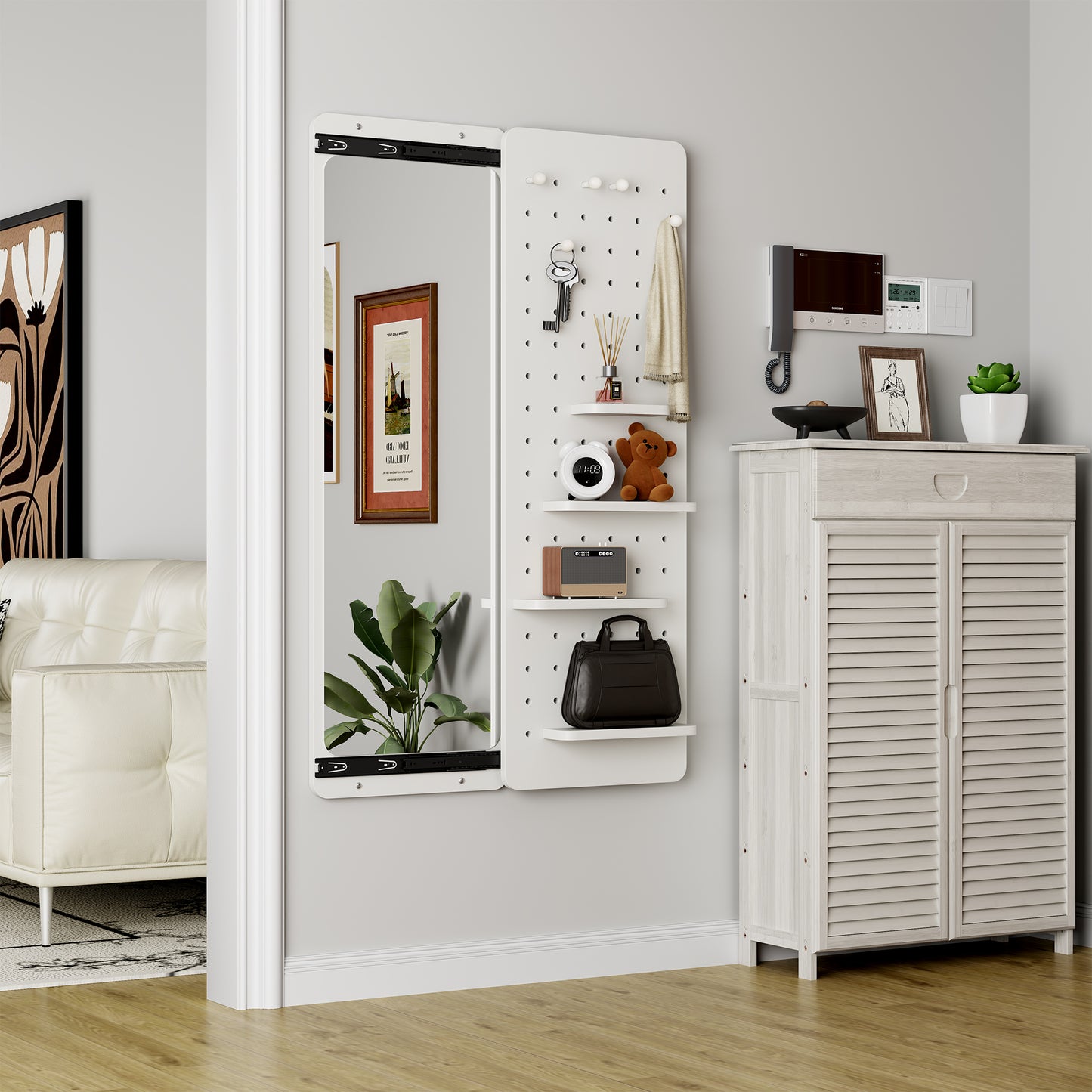 47.6 X 15.7 Inch Multi-functional Design Panel Wall-mounted