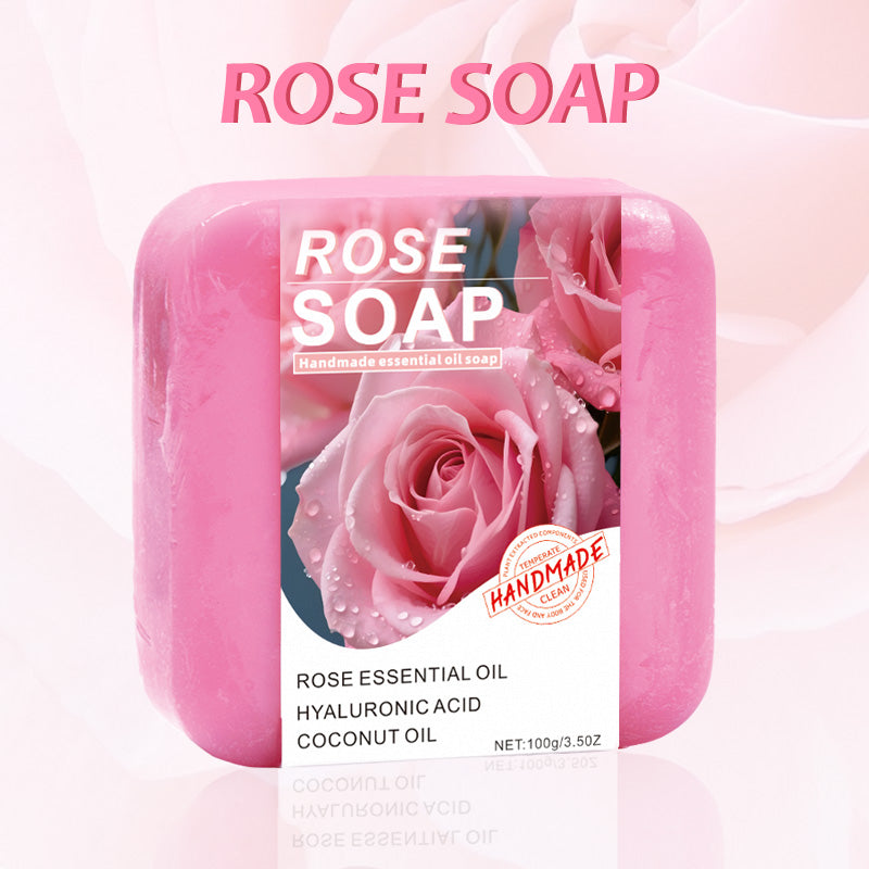 Rose Essential Oil Soap Bar - 100g