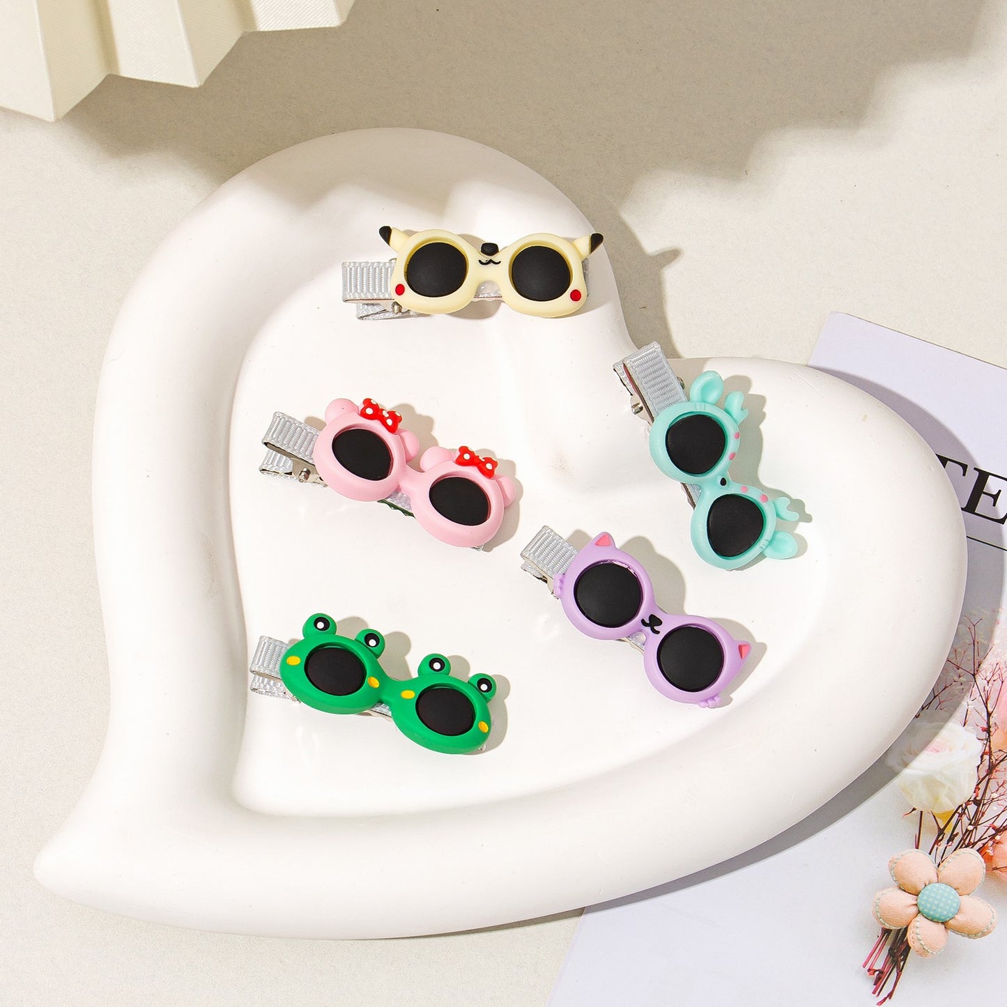 Cute Cartoon Duckbill Hair Clips - Set of 2 Random Colors