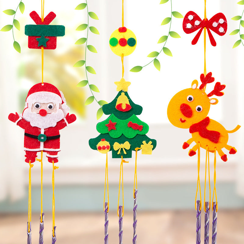 Christmas Wind Chime Decoration Pendant Nonwoven Festive Outdoor Decor