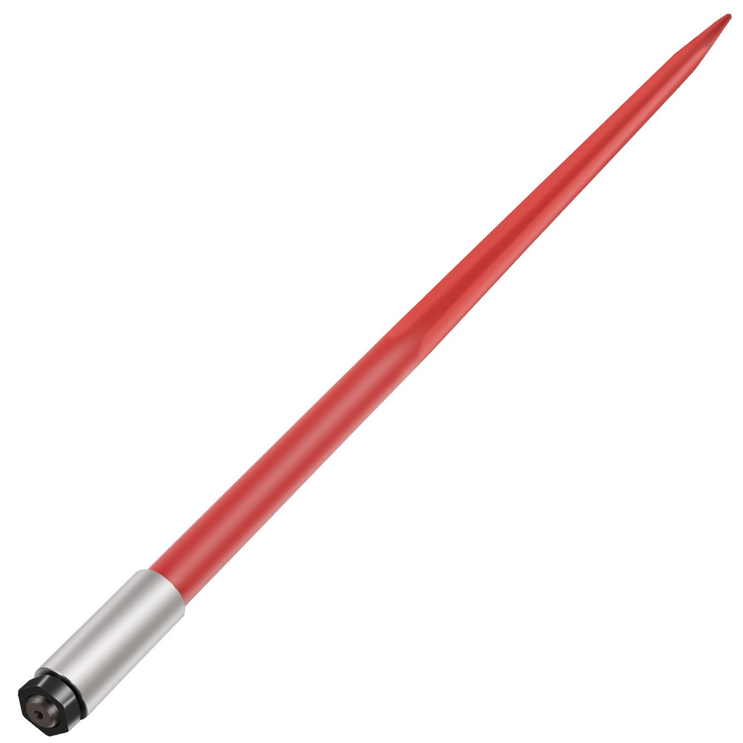 49-Inch Bale Spear for Tractors and Loaders - 4500 Lb Capacity, Red