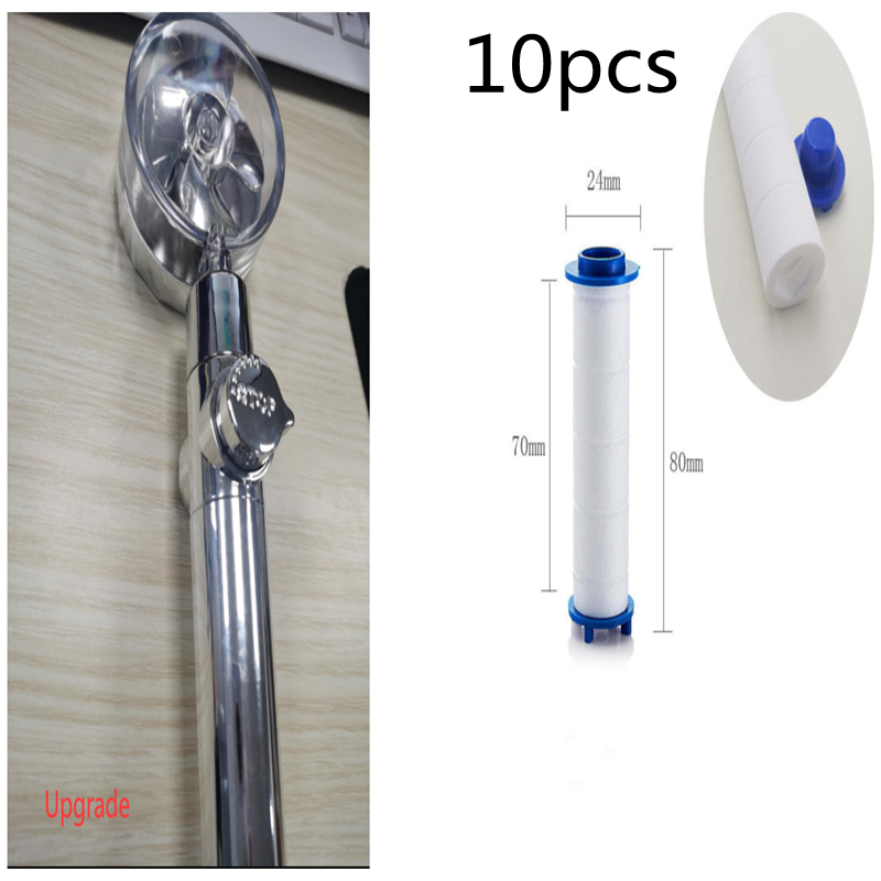 High Pressure Turbo Shower Head with Water Saving Feature & 360° Fan Extension