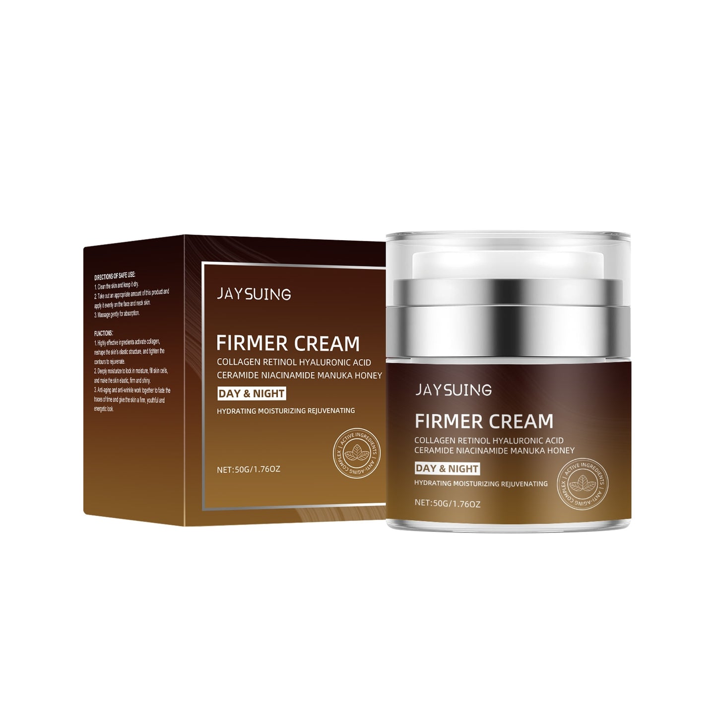 Anti-Aging & Anti-Wrinkle Moisturizing Cream 50g - Collagen & Hyaluronic Acid