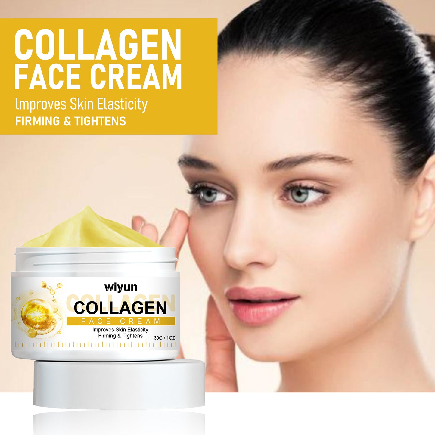 Collagen Face Cream - Anti-Aging Moisturizer for Wrinkles & Fine Lines