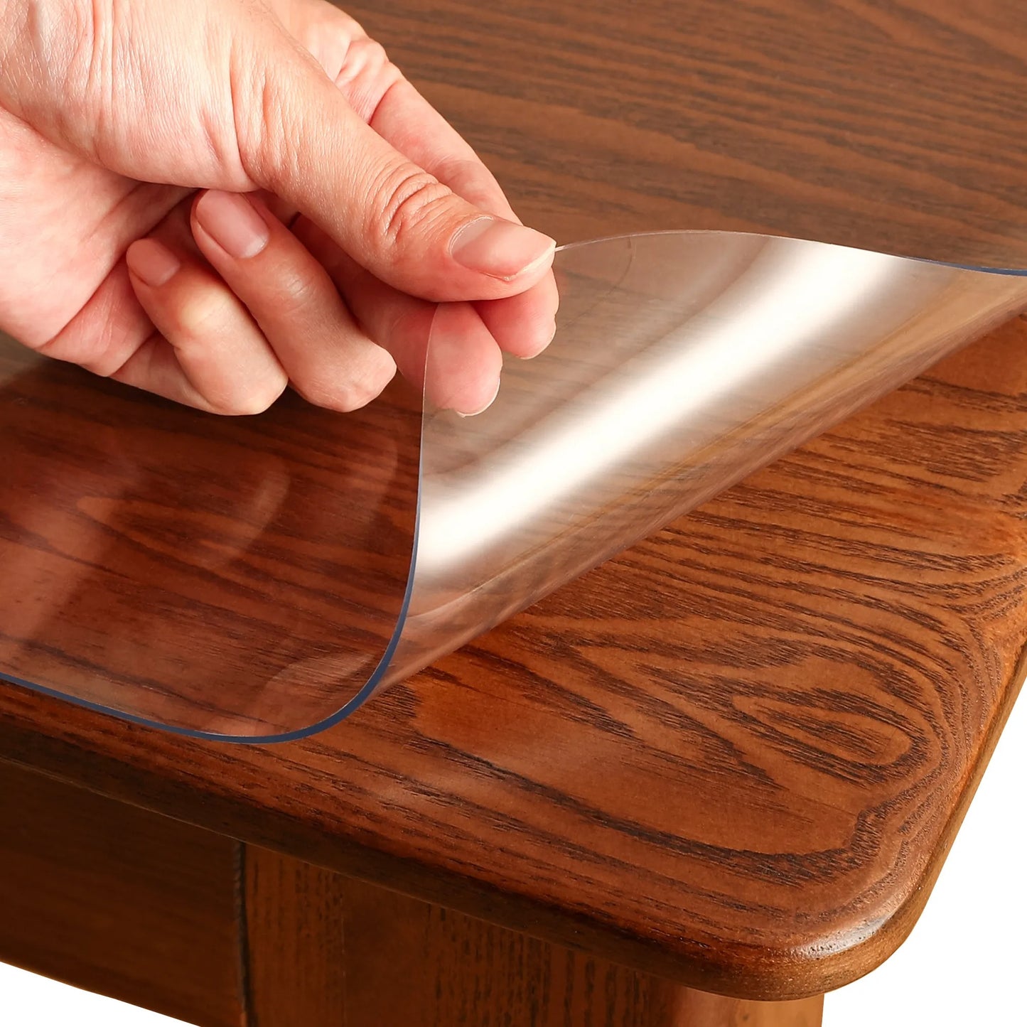 Clear Table Protector Mat - Heavy Duty 2.0mm Waterproof PVC Cover