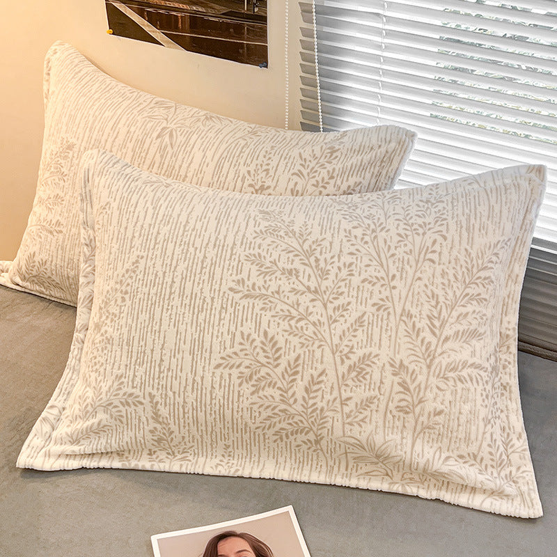 Extra-Thick Milk Velvet Pillowcases - Soft Home Textiles, 1 Pair