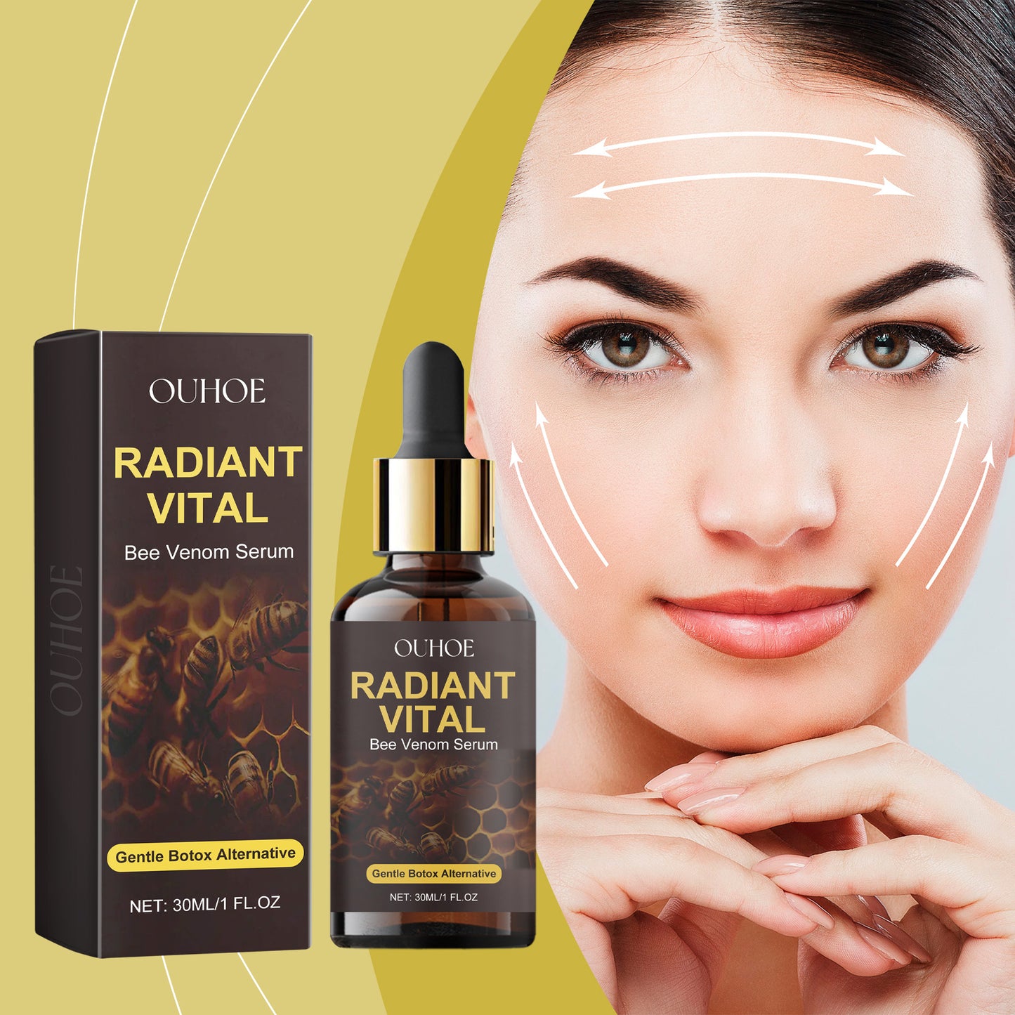 Bee Venom Facial Serum - Anti-Aging Hydrating Skin Tightening Essence 30ml