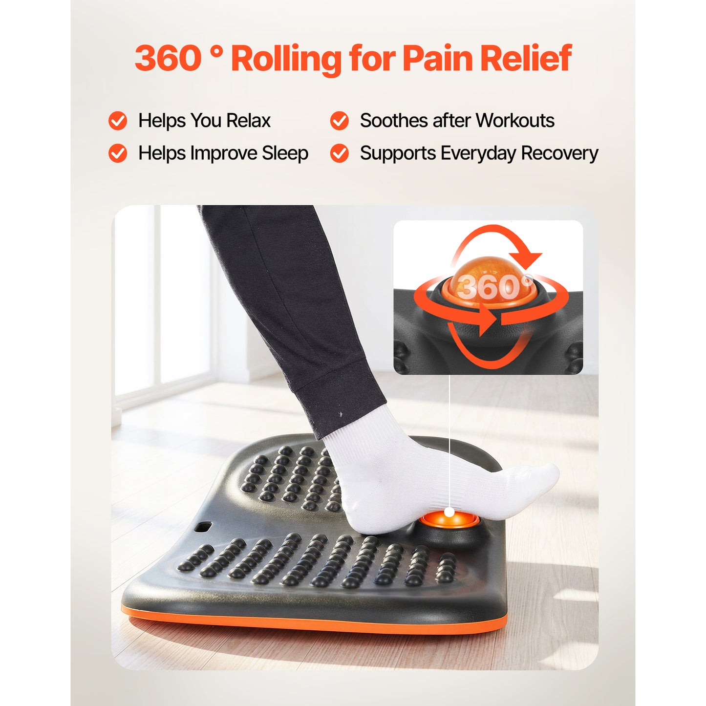 Balance Board for Core Training and Standing Desk Exercises - Lightweight Wobble Board