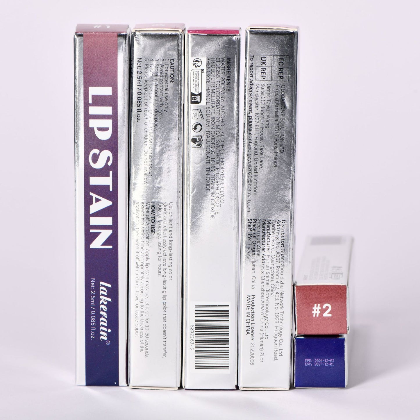 Moisturizing Lip Gloss Set - Matte, Non-Smudge, No Stain - Multiple Colors