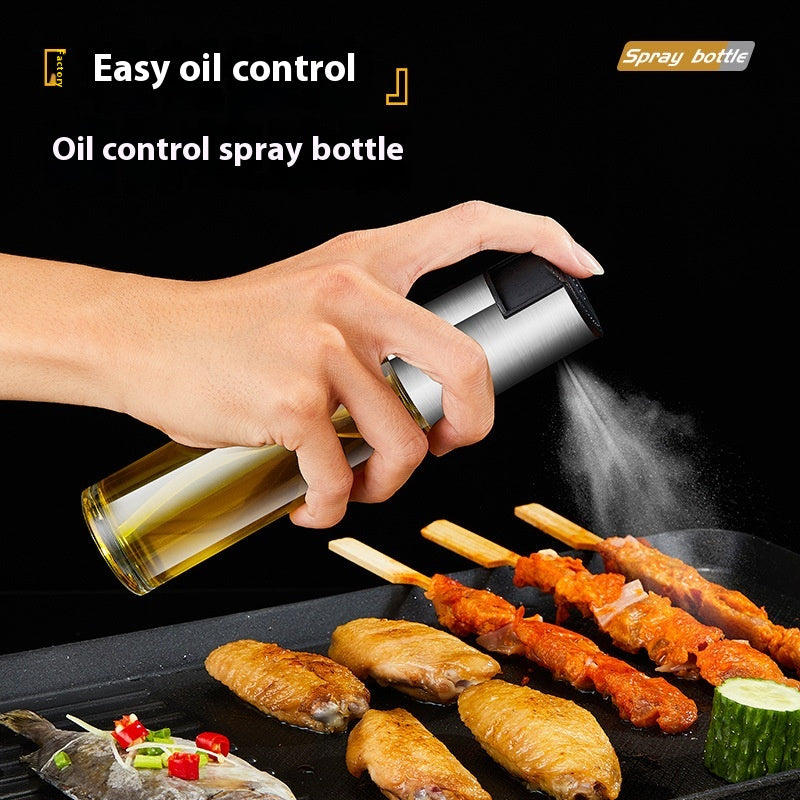 Stainless Steel Oil Dispenser Bottle - 100ml & 200ml Capacity, Automatic Pour