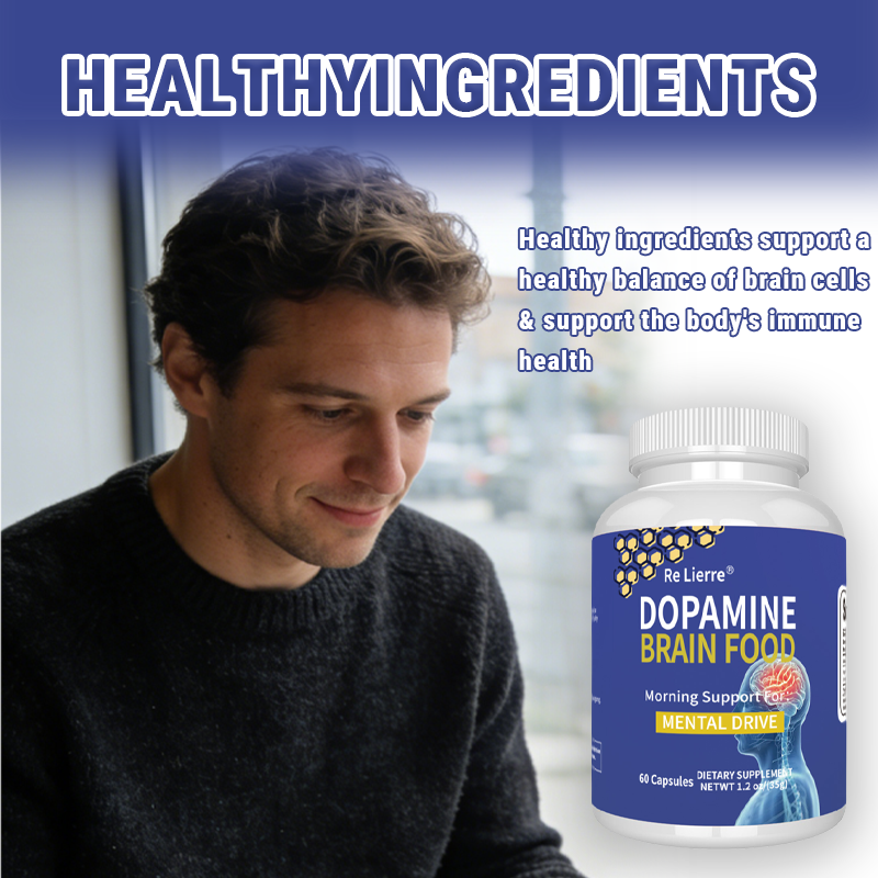 Dopamine Brain Support Supplement - 60 Capsules - Mental Focus & Clarity