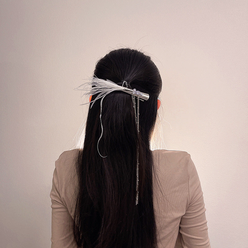 Duckbill Hair Clip - Silver Alloy