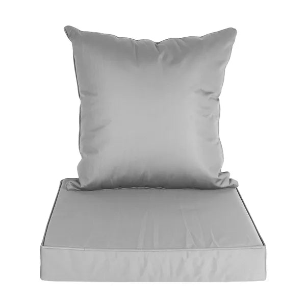Waterproof Outdoor Seat Cushion Set with Removable Cover
