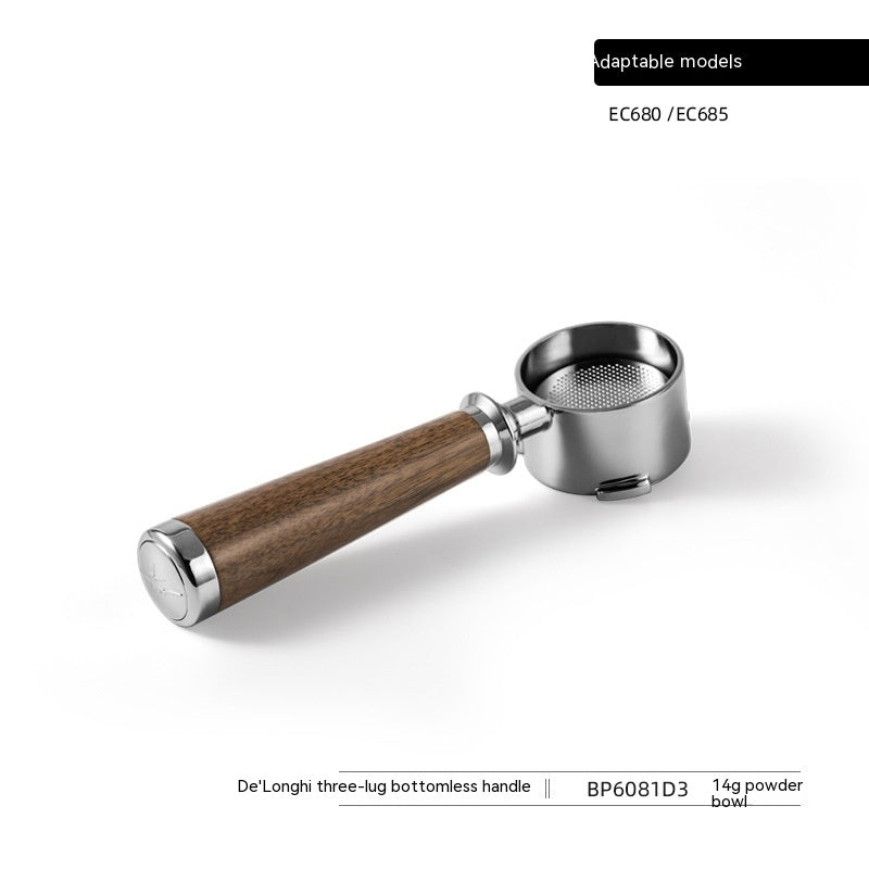 Coffee Maker Handle Accessories Set for Delonghi & More - Walnut Finish