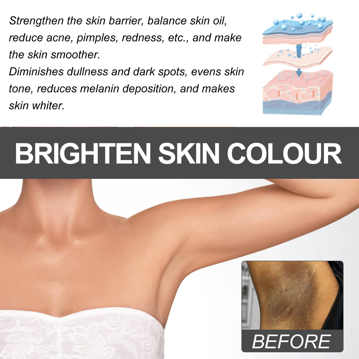 Moisturizing Body Care Cream 30g Brightening & Repair Skin Nourishing