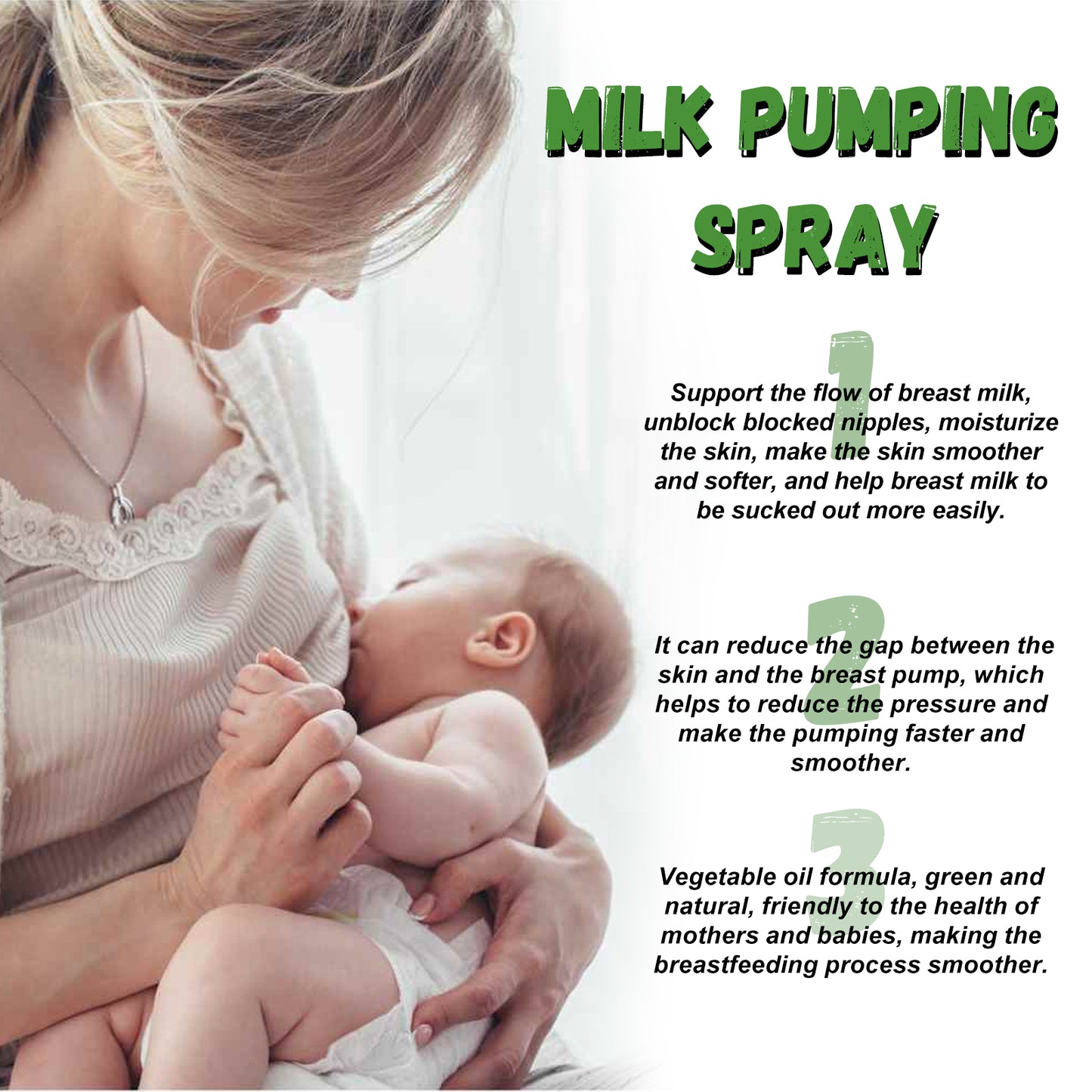 Natural Breast Pumping Lubricant Spray - Nipple Care & Friction Relief