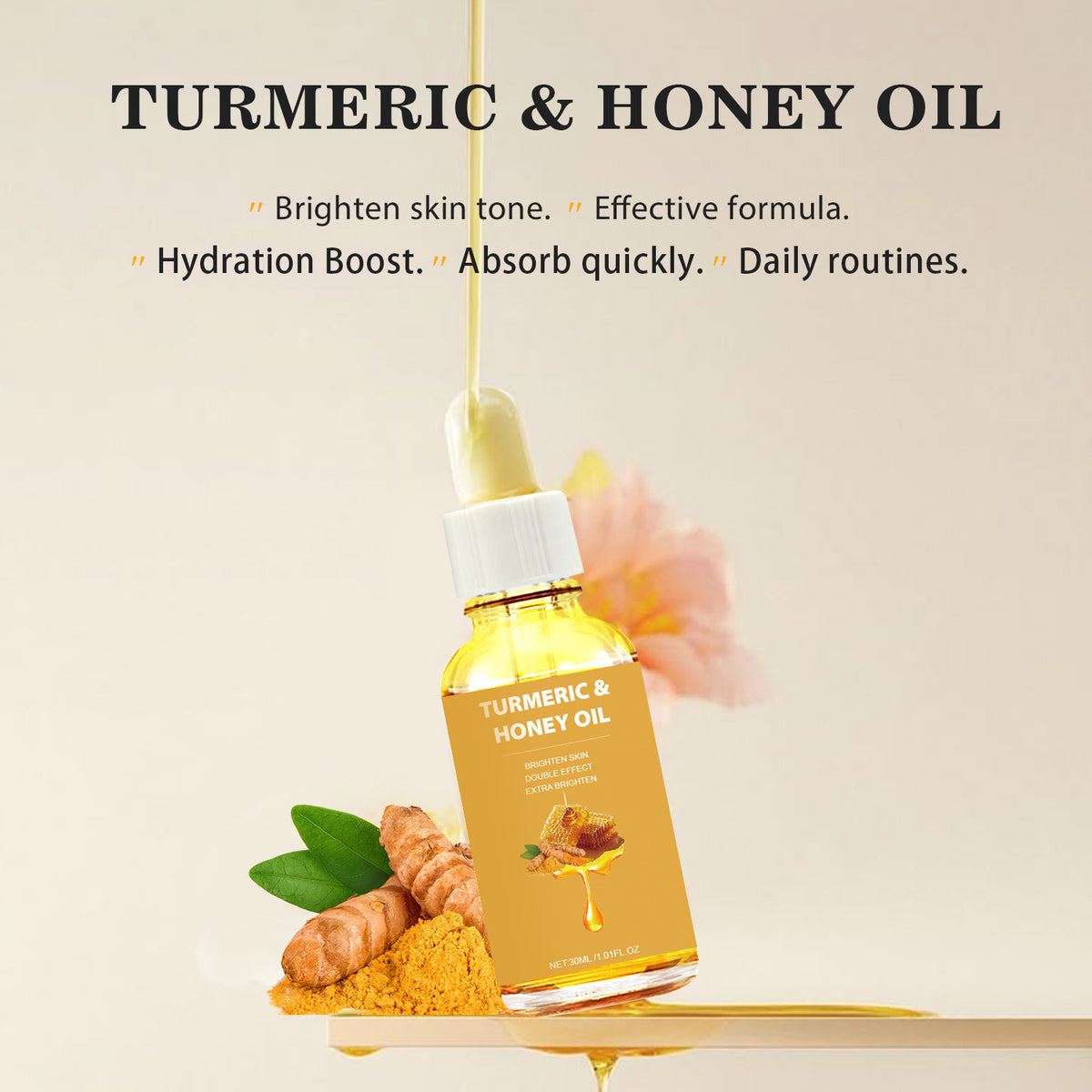 Turmeric Honey Essential Oil 30ml - Natural Skin Care Remedy