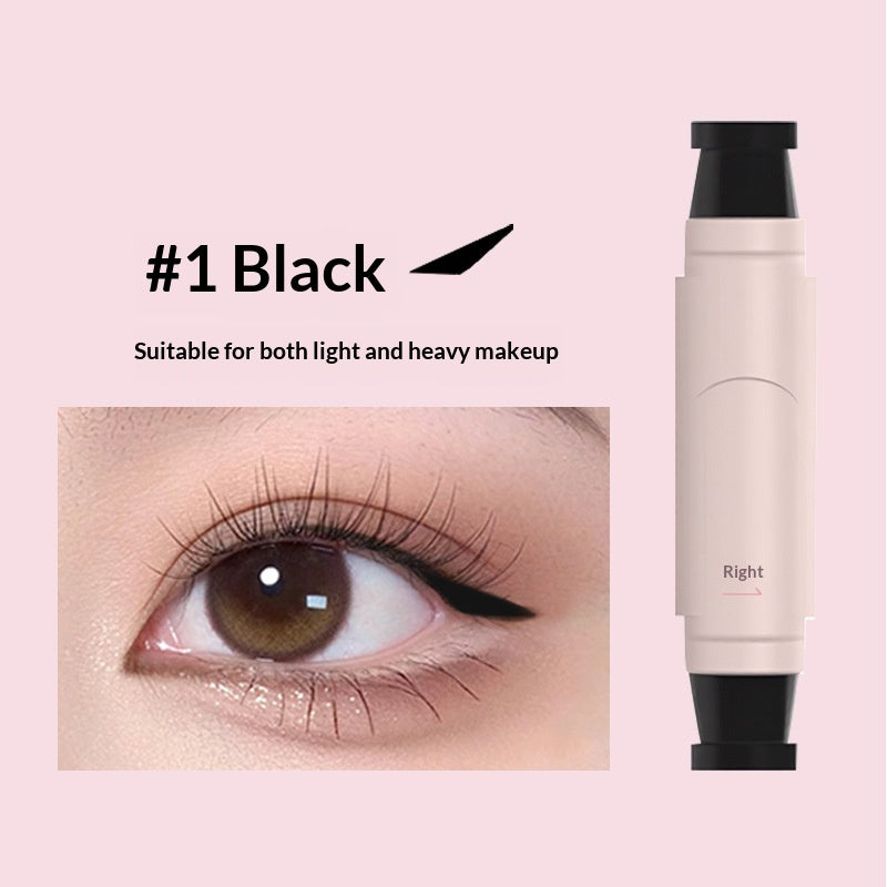 Waterproof Dual-Head Eyeliner Pen - All-in-One Liquid & Pencil Makeup