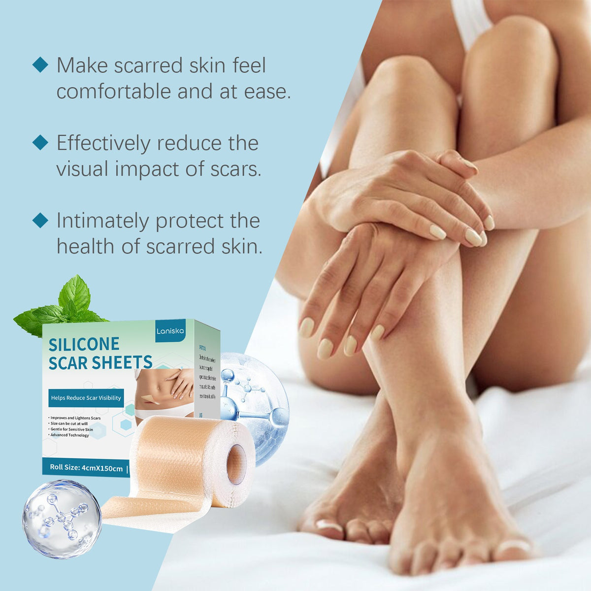 Silicone Scar Sheets - Gentle Care Patches