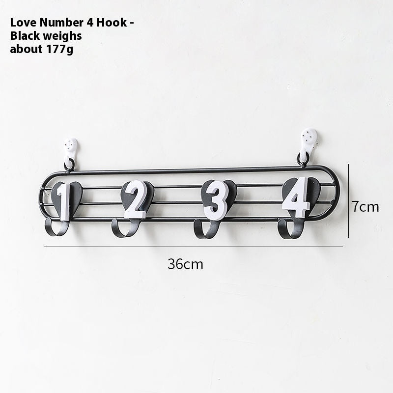 Wall Door Key Hook Rack Organizer for Hallway Bedroom Entryway