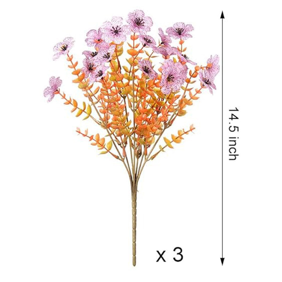 Autumn Artificial Flowers for Home Garden Outdoor Decor - Fake Faux Floral Arrangements