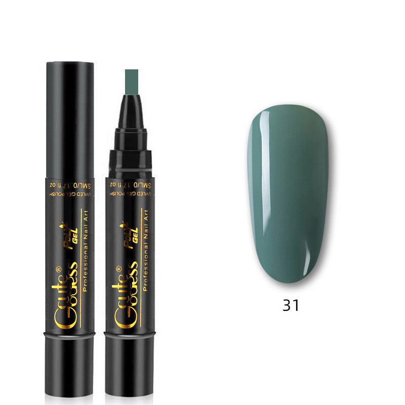 3-in-1 Magnetic Nail Art Pen - Quick-Dry Gel for French & Water Ripple Effects