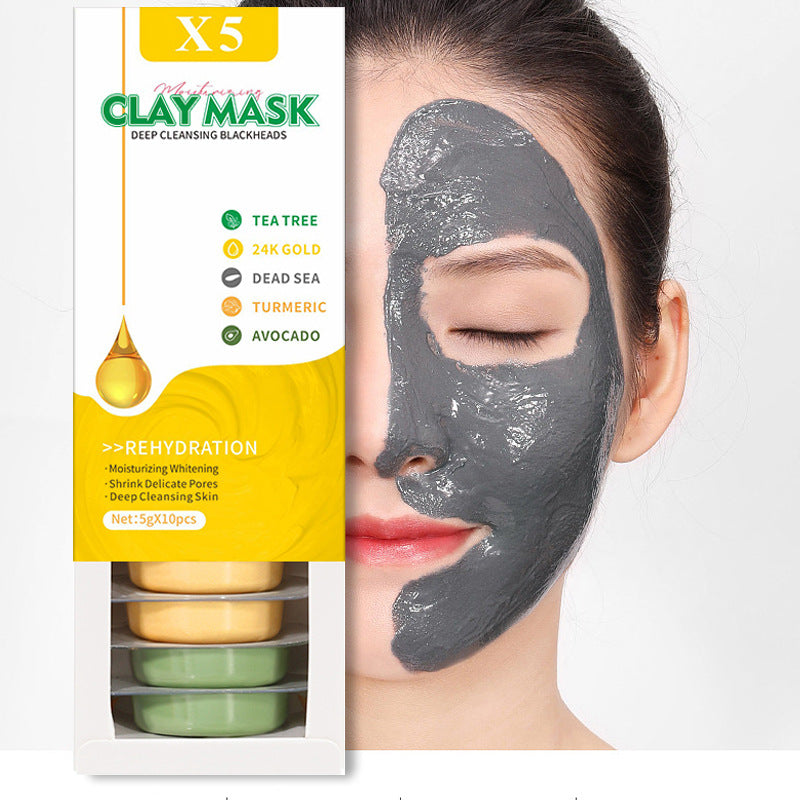 Clay Mask with Avocado & Turmeric - Pore-Refining, Moisturizing Facial Mask