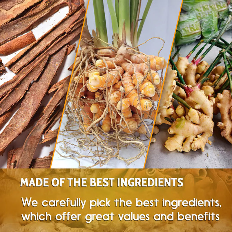 Turmeric Ginger & Cinnamon Herbal Tea - 120 Natural Caffeine-Free Bags