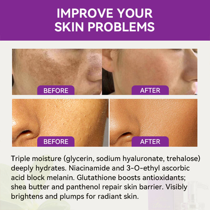 Double Brightening Pearl Glutathione Face Cream for Skin Whitening