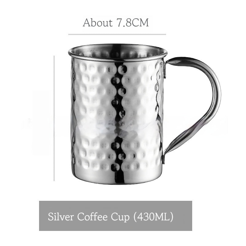Stainless Steel Moscow Mule Cup Set - Copper Plated Drinkware for Bar & Home