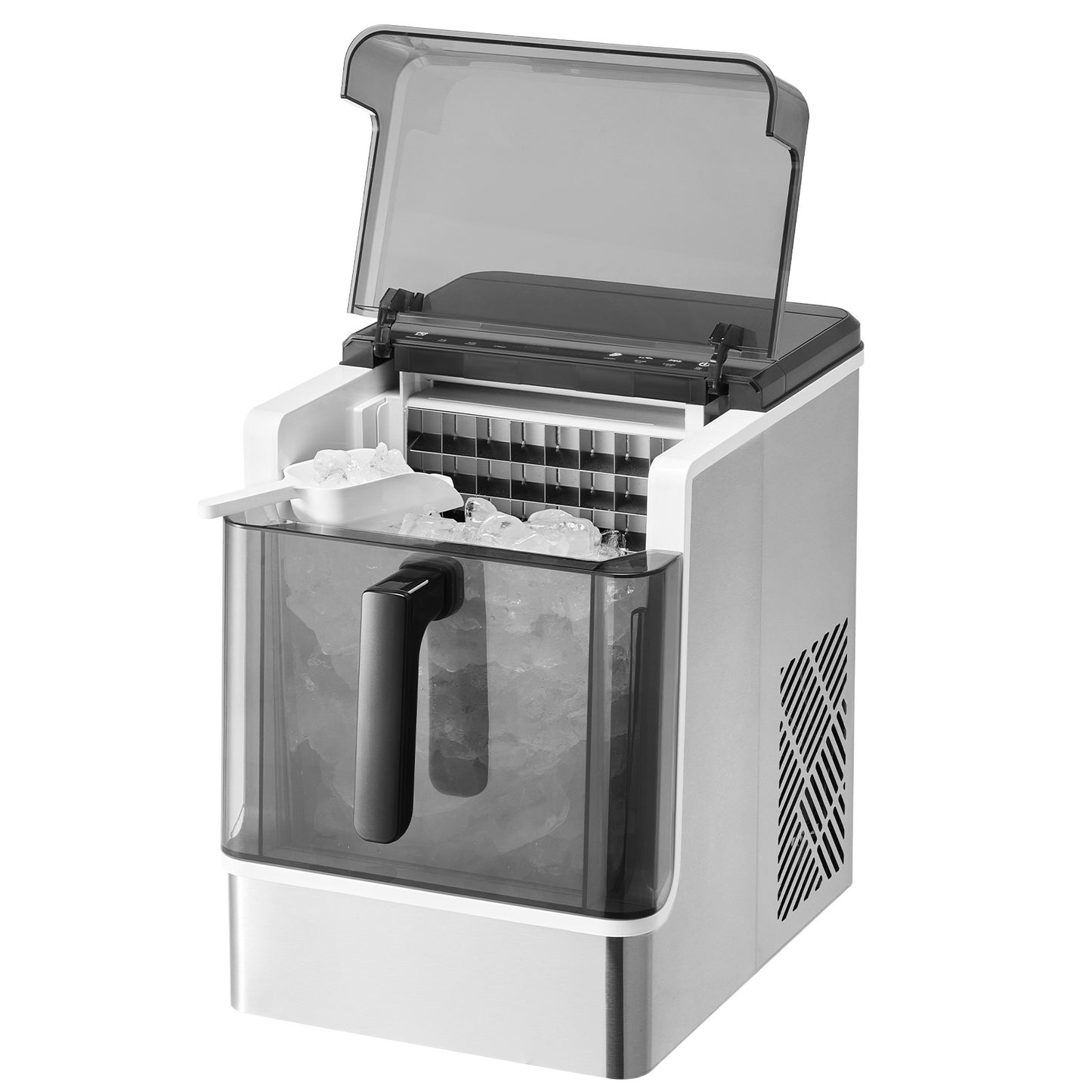 Portable Countertop Ice Maker with 3 Cube Sizes, 32 Cubes in 15 Mins, Self-Cleaning