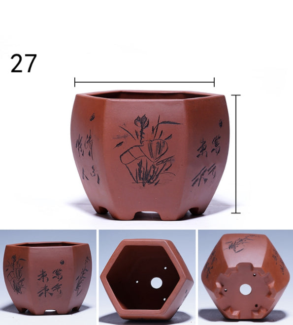 Purple Sand Flowerpot Tray for Yixing Pots - Garden & Home Storage