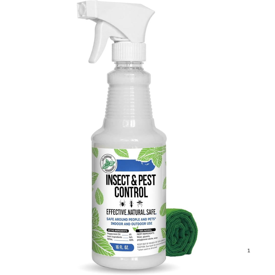 Peppermint Oil Insect Repellent Spray - Extra-Strong 16oz Bug Control