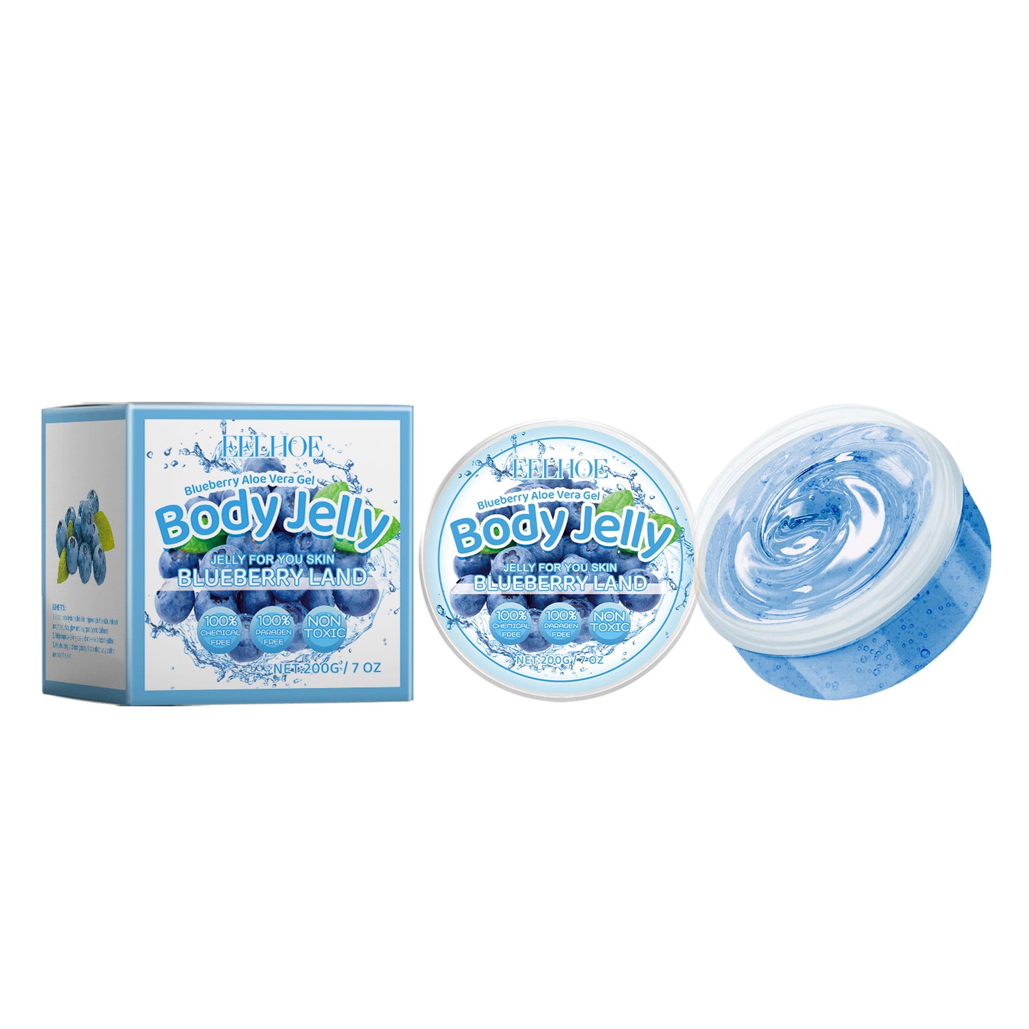 Moisturizing Blueberry Body Gel - Refreshing Oil Control Skin Care
