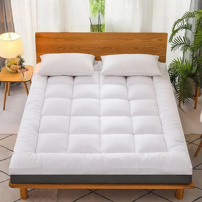 Full Mattress Topper Pad - Soft Gray Bedding Accessory