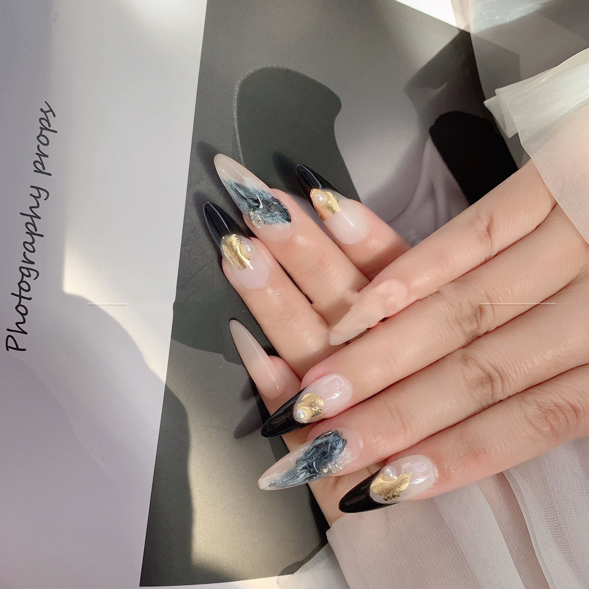Nude Transparent Wearable Nail Art Patch Set