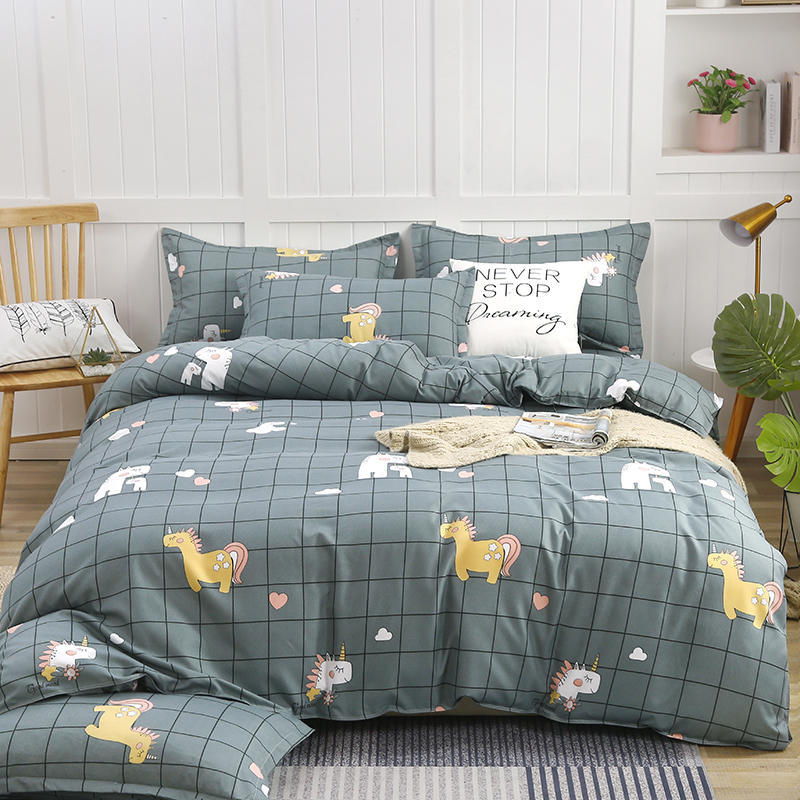 Cotton Bed Quilt Cover Set - Modern Minimalist Bedding, Multiple Sizes