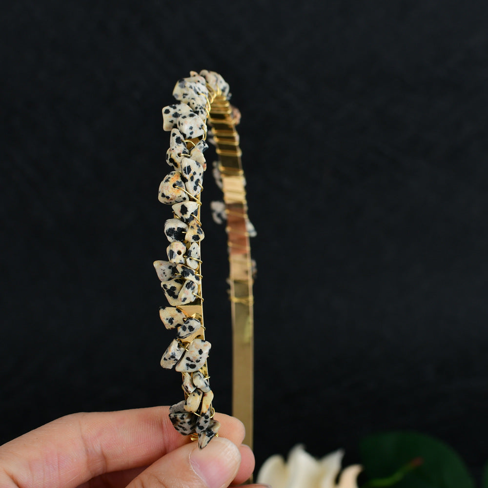 Crystal Bridal Hair Comb Headband | Vintage Geometric Design