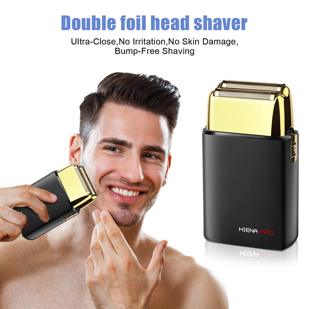 Rechargeable Double-Head Electric Shaver for Men & Women - Quiet, Fully Washable