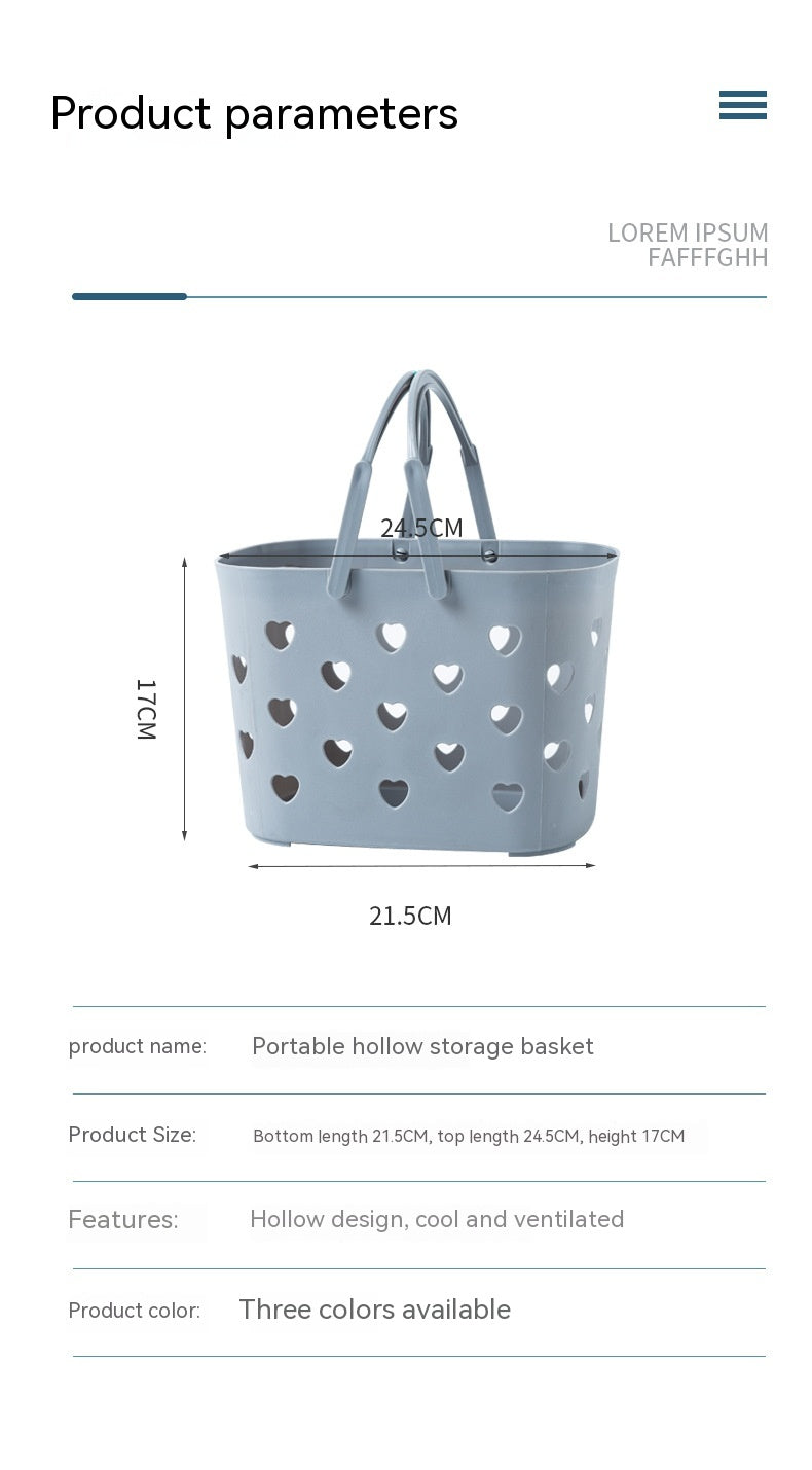 Modern Bathroom Storage Basket for Home Organization - Multi Color