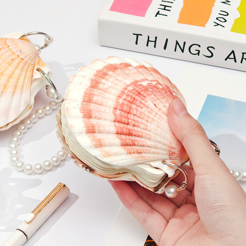 Colorful Natural Shell Journal - Ocean Style Compact Stationery