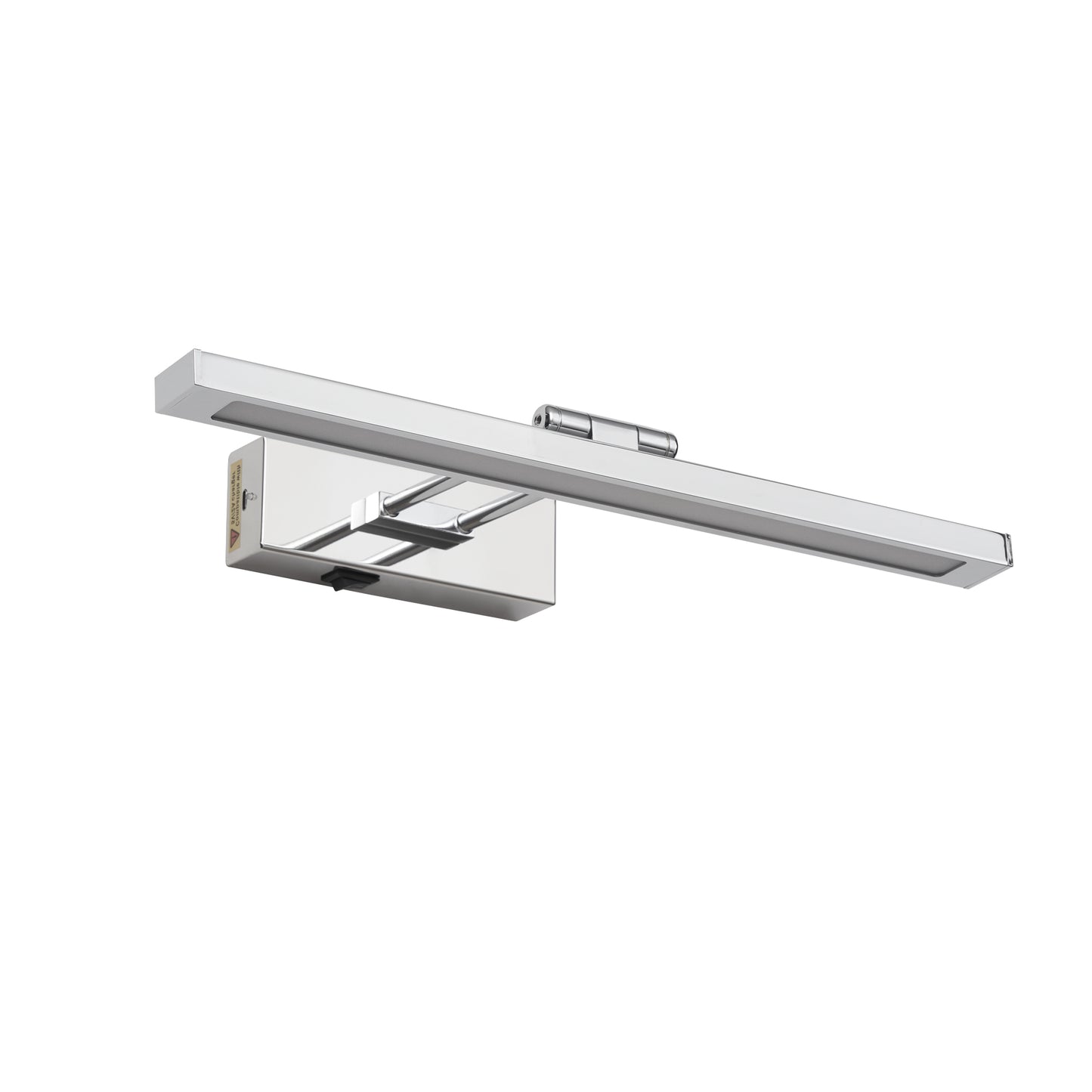 Wireless Battery-Operated Picture Light with Remote, 16 Inch Chrome Wall Sconce for Artwork