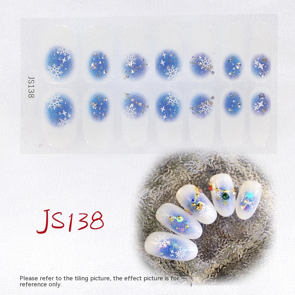 3D Crystal Nail Art Sticker Set - Crystal Glass Nail Film for Manicure