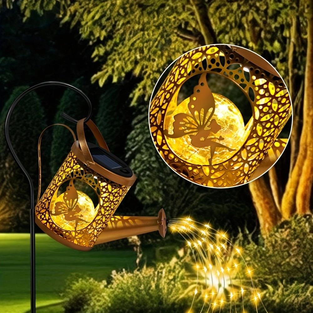 Solar Watering Can Garden Lights Outdoor Waterproof Decorative Pathway Lamps